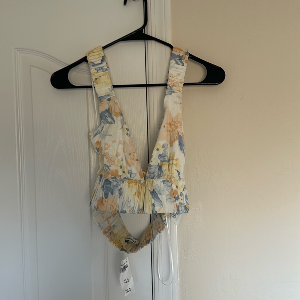 Abercrombie floral halter top